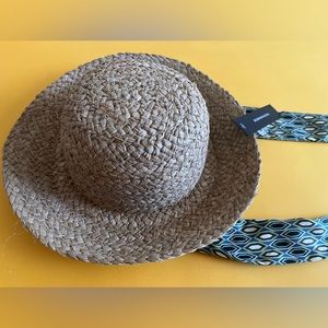BCBGMaxAzria Natural Straw Hat. OS